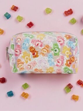 Skinnydip London Care Bears clear Cosmetic Bag NWT